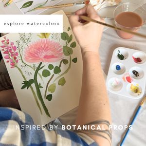 Botanical Watercolor Painting Workshop (Beginner Friendly!)